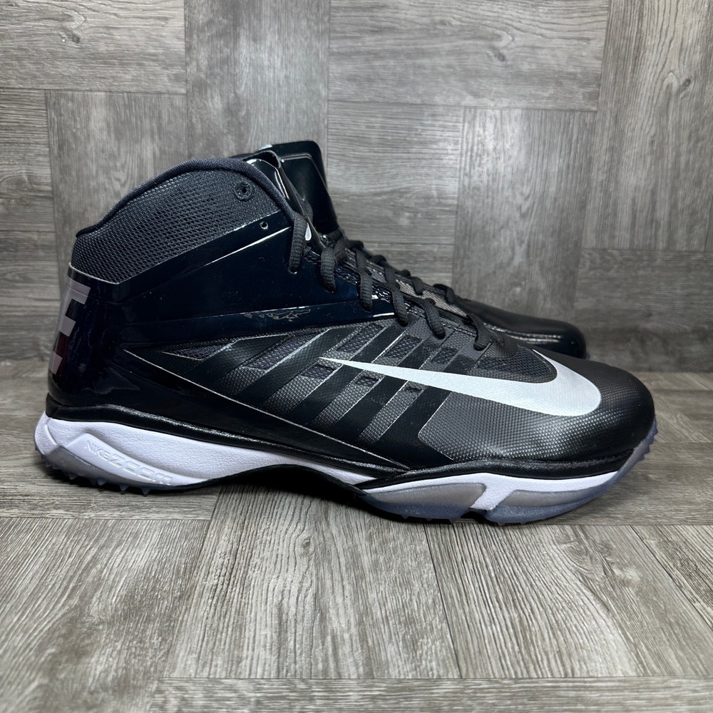 Nike Vapor Pro Baseball Turf Mens 14 Black Silver Training NEW 527878-001